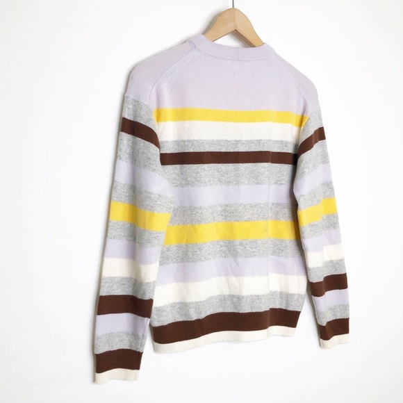 Lafayette 148 NYC nautical, striped, cashmere, pull over sweaters - Picture 12 of 13